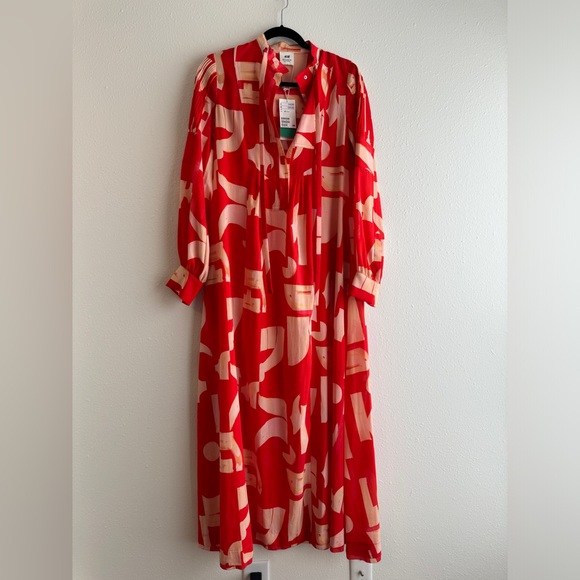 H&M STUDIO COLLECTION TRINNY WOODALL GEOMETRIC PATTERNED DRESS - Picture 6 of 10